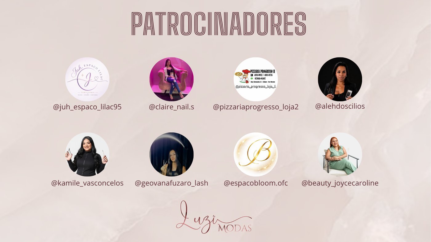 Banner com os patrocinadores da campanha de aniversário